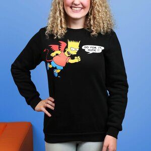 Cakeworthy Bart Simpson Devil Crewneck Sweatshirt Halloween